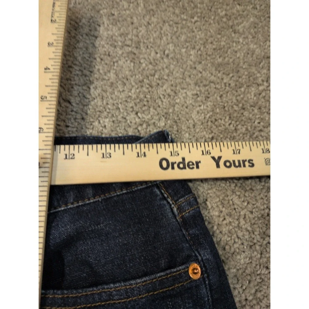Gap Denim Mens 29x30 Slim Straight Jeans Dark Worn Indigo Stretch‎ 321515-00